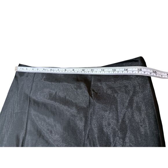 ALCEA ROSEA Women High Waist Silky Satin Midi Skirt Elastic Size L - Picture 10 of 11